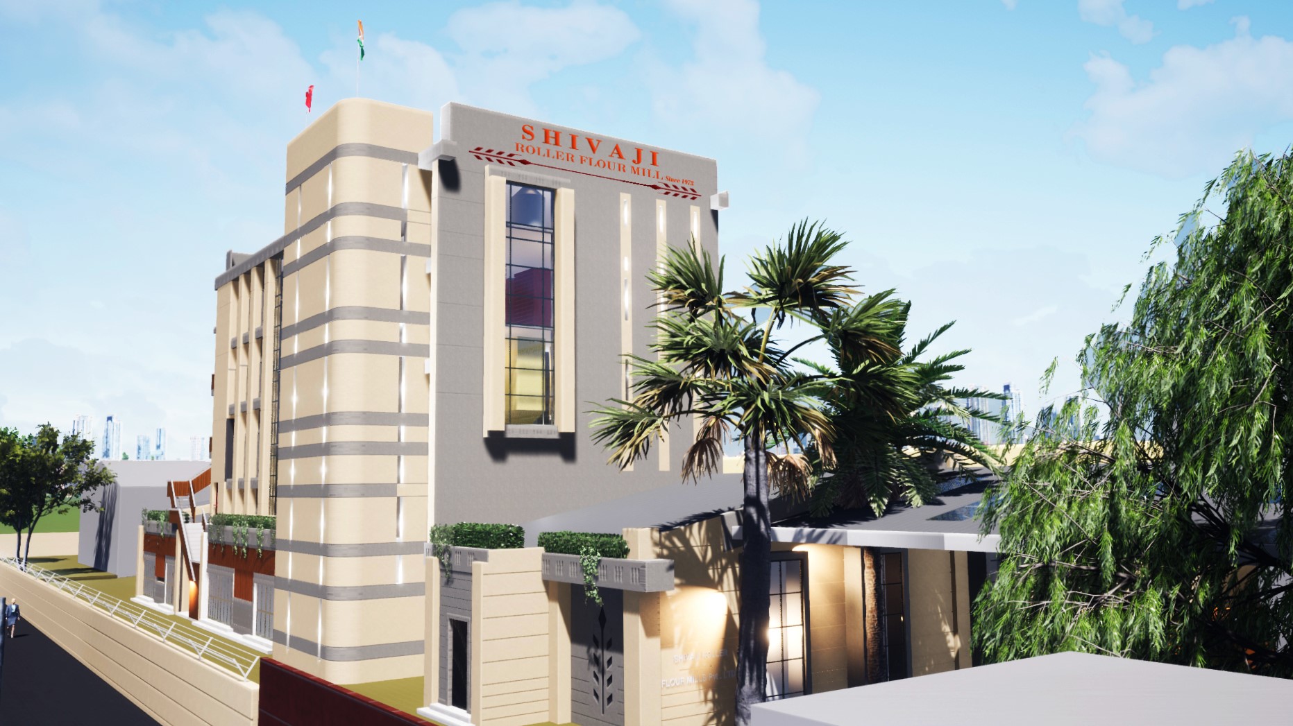 Shivaji Flour mill Facade Design in Navi Mumbai image 1